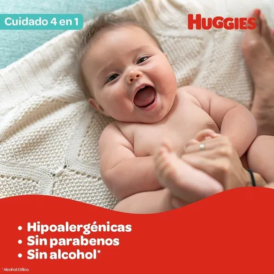 5 Packs Toallitas Húmedas Huggies 4 en 1 x 80 Unidades